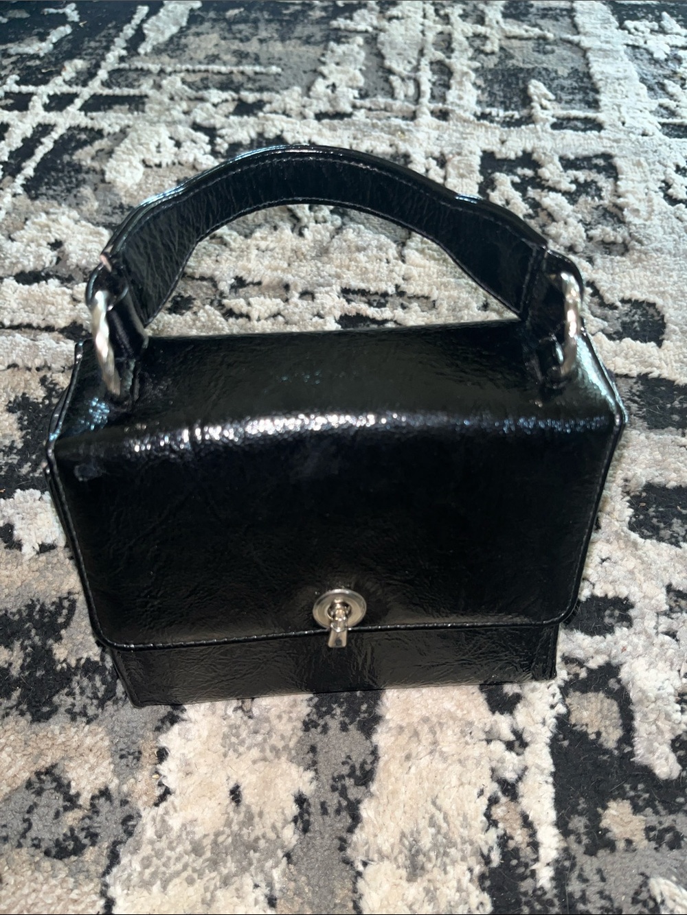 Timeless Black Top-Handle Mini Handbag